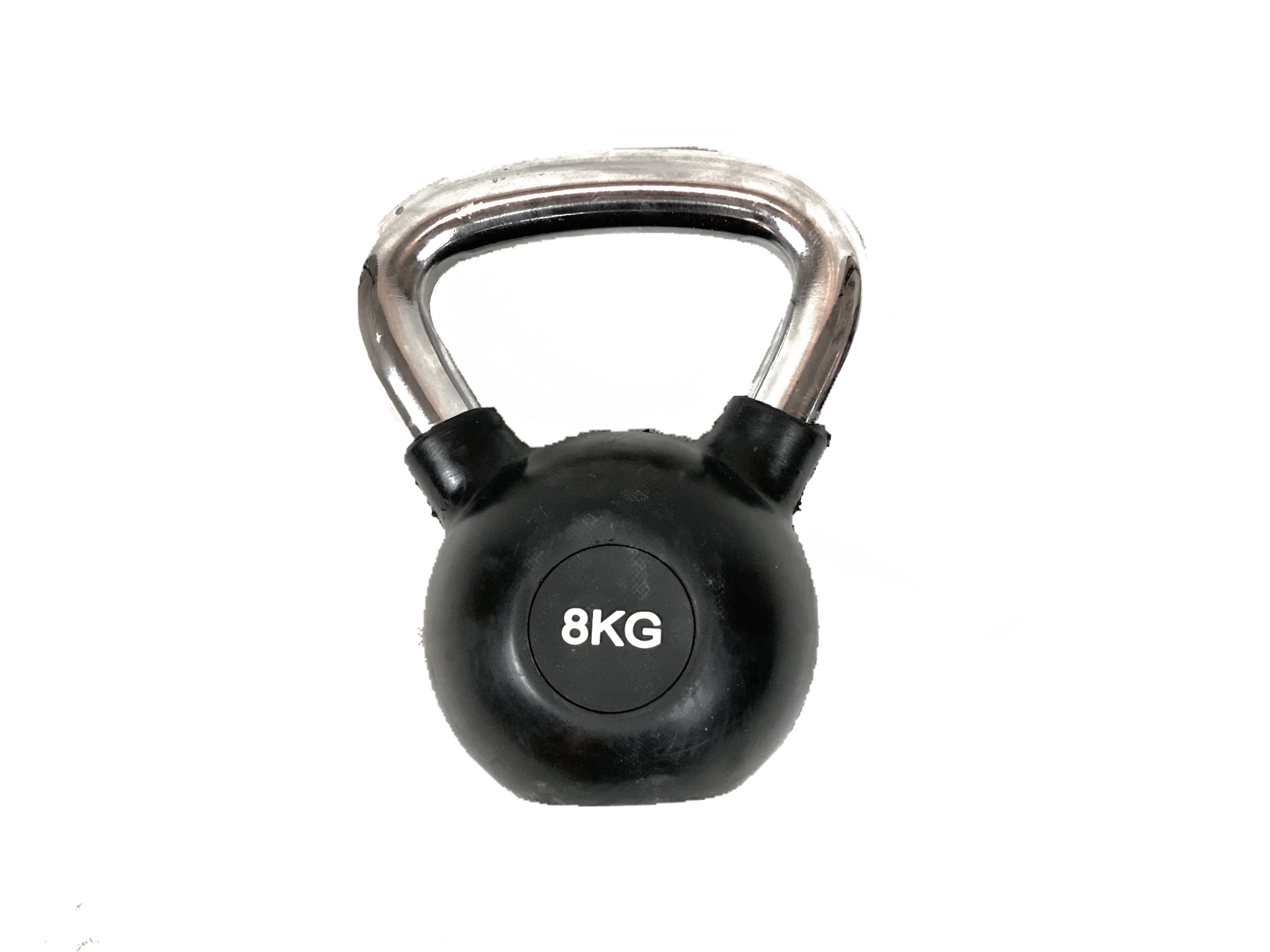 Rubber Coated Kettlebell 8kg